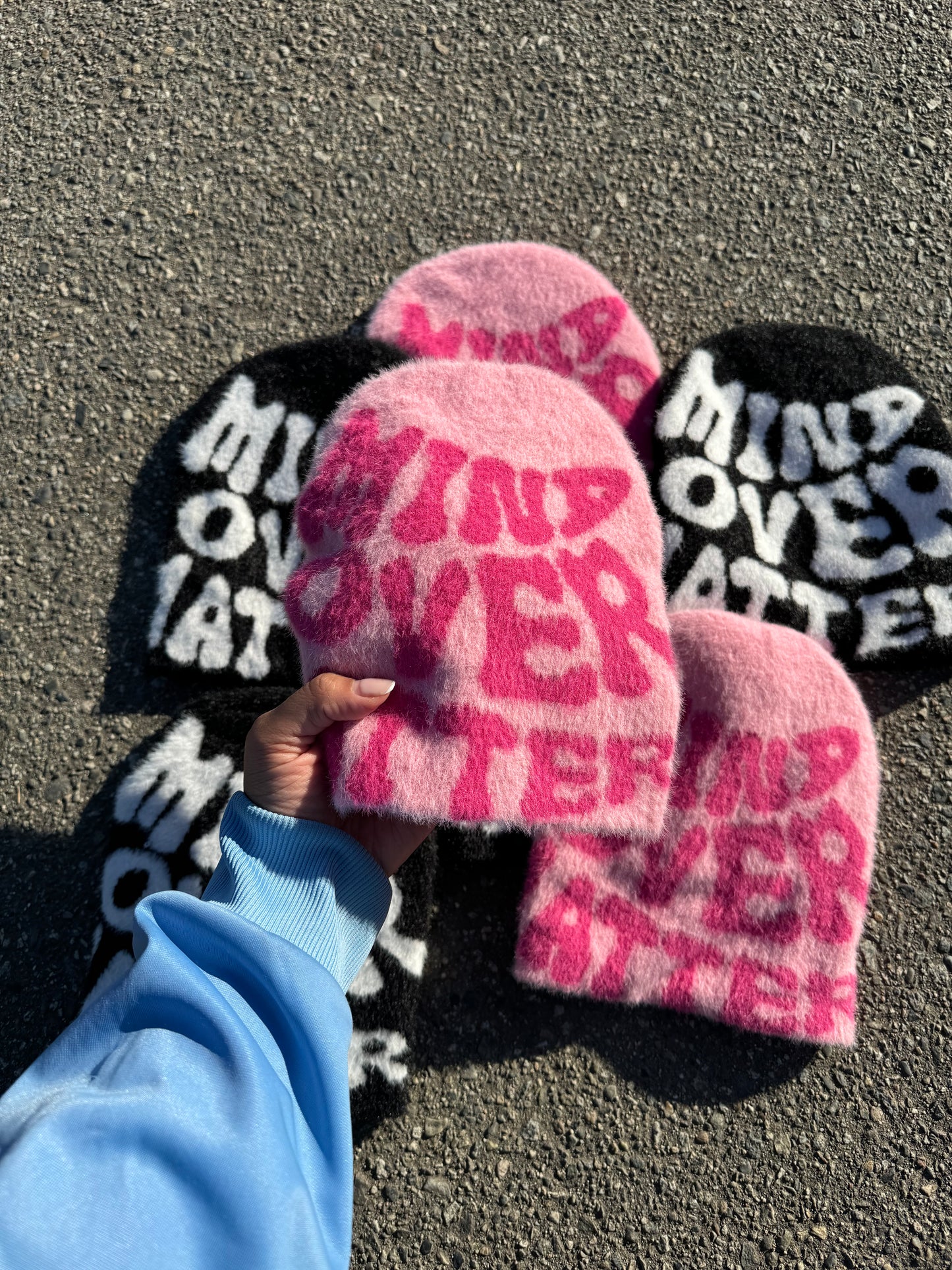 “Mind Over Matter” Beanie (Pink)